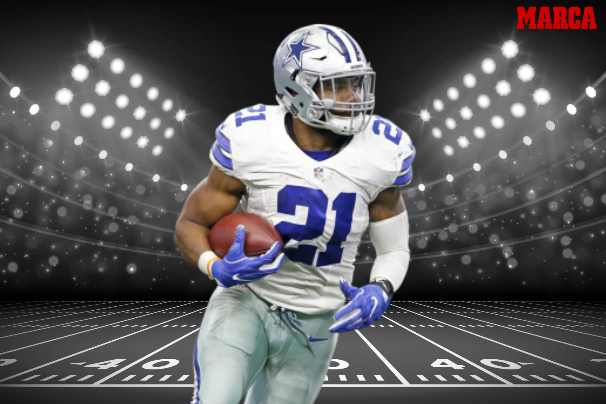 Zeke Elliott is currently being drafted as the 15th RB in Fantasy Football. He is one of the main Draft Busts ahead of 2022. -MARCA