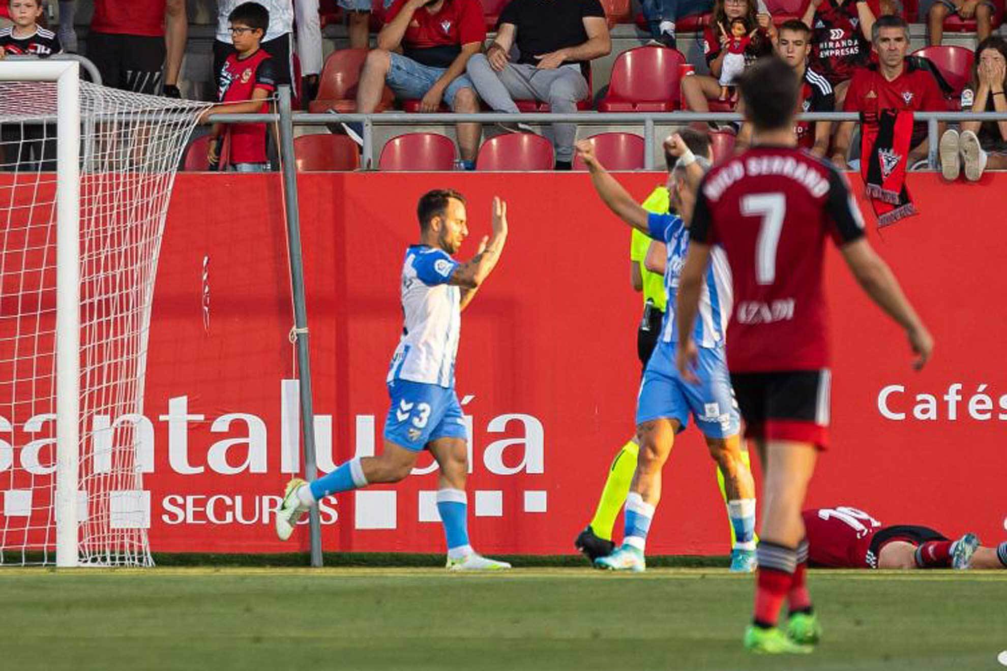 Javi Jiménez celebra lo justo su gol justo antes del descanso / LaLiga