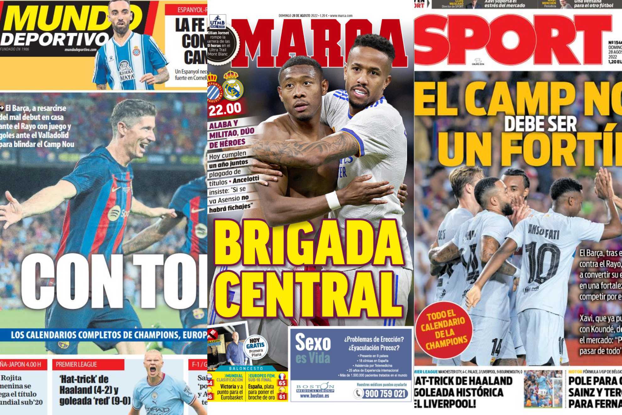 Las portadas del día: Brigada central, el Barça va con todo...