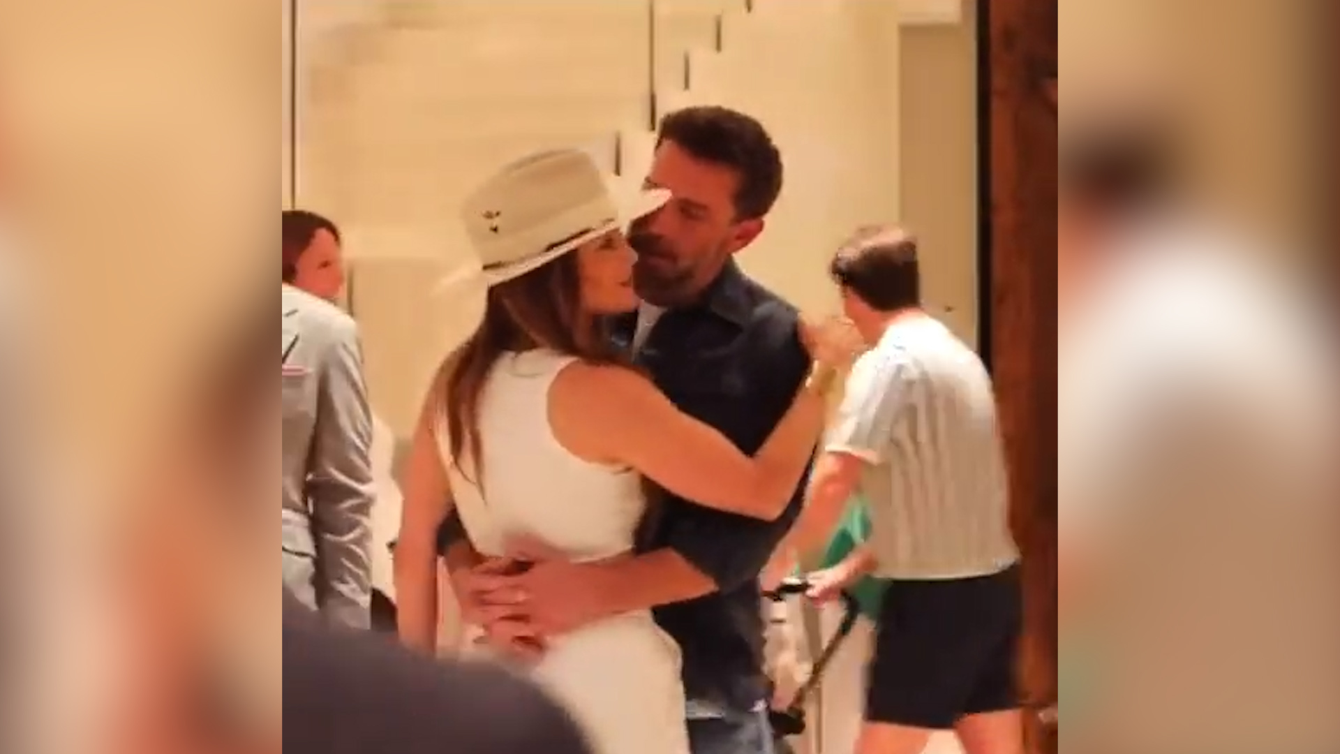 Jennifer Lopez and Ben Affleck caught passionately kissing in Milan