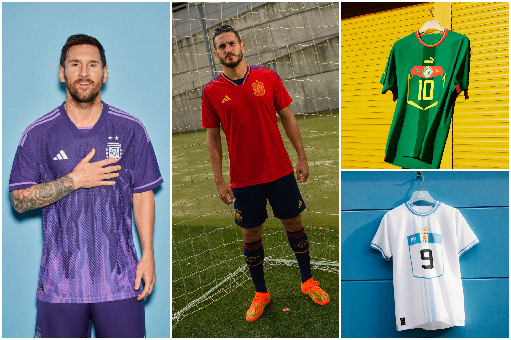 Las selecciones sacan sus camisetas para el Mundial: algunas son impactantes