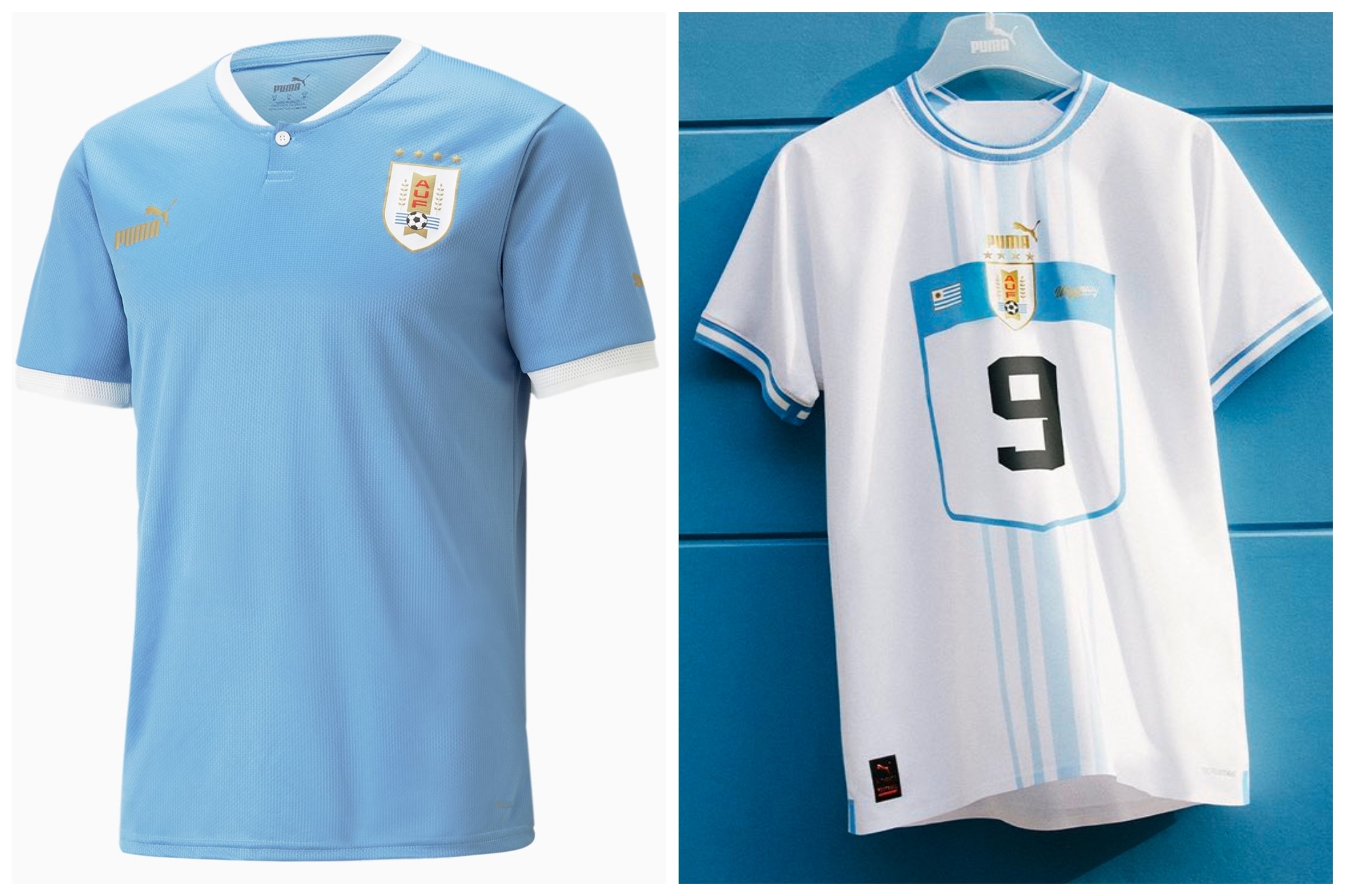 Los uniformes de Uruguay para el Mundial de Qatar