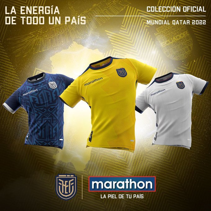 Los uniformes de Ecuador para el Mundial de Qatar