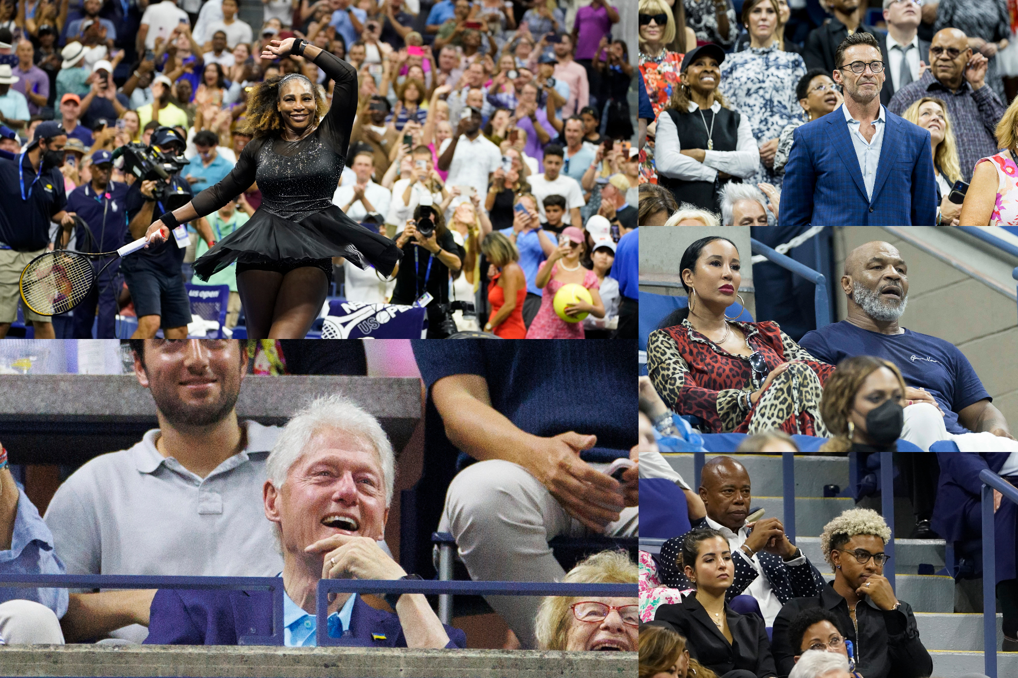 El debut de Serena Williams estuvo lleno de VIP'S en las gradas
