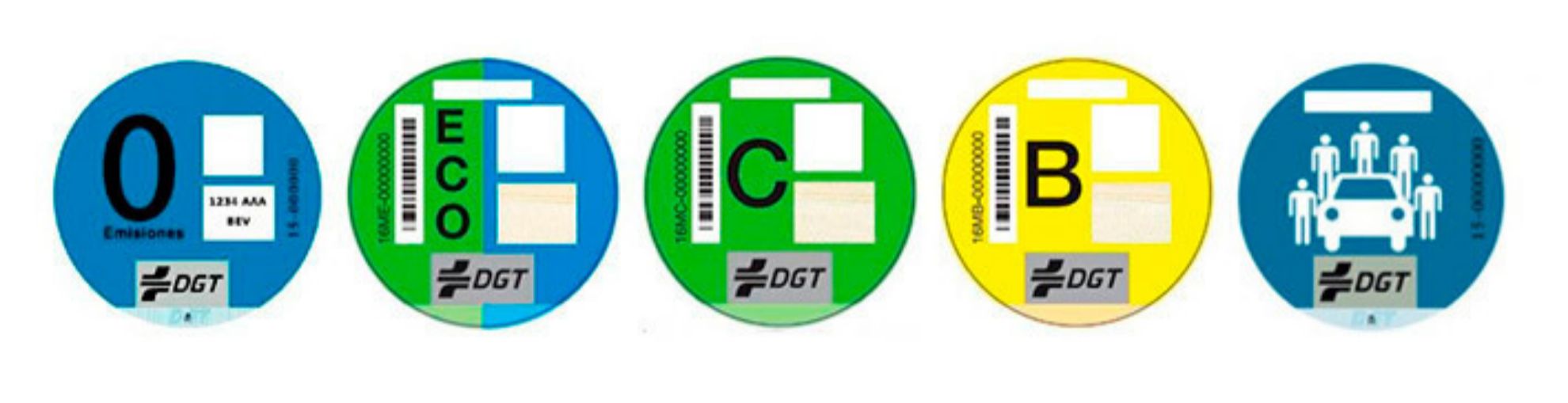 DGT - etiquetas medioambientales - car sharing - coche compartido -...