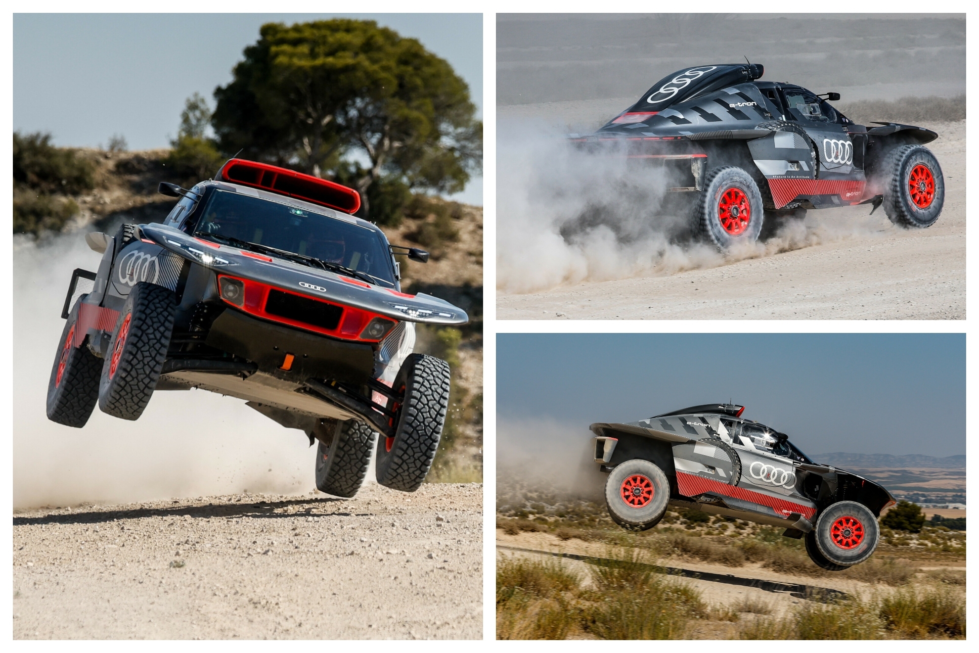 El Audi RS Q e-tron E2 con el que competirá Sainz en el Dakar 2023. / FOTOS: AUDI SPORT