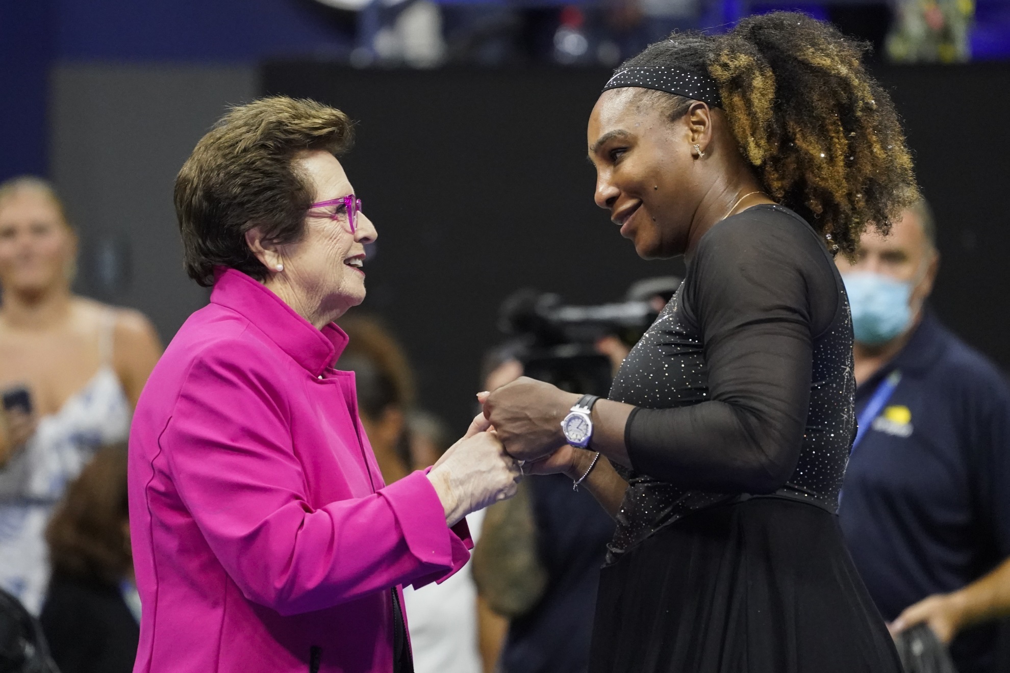 Billie Jean King Serena Williams Danka Kovinic US Open Tennis 2022 NY New York