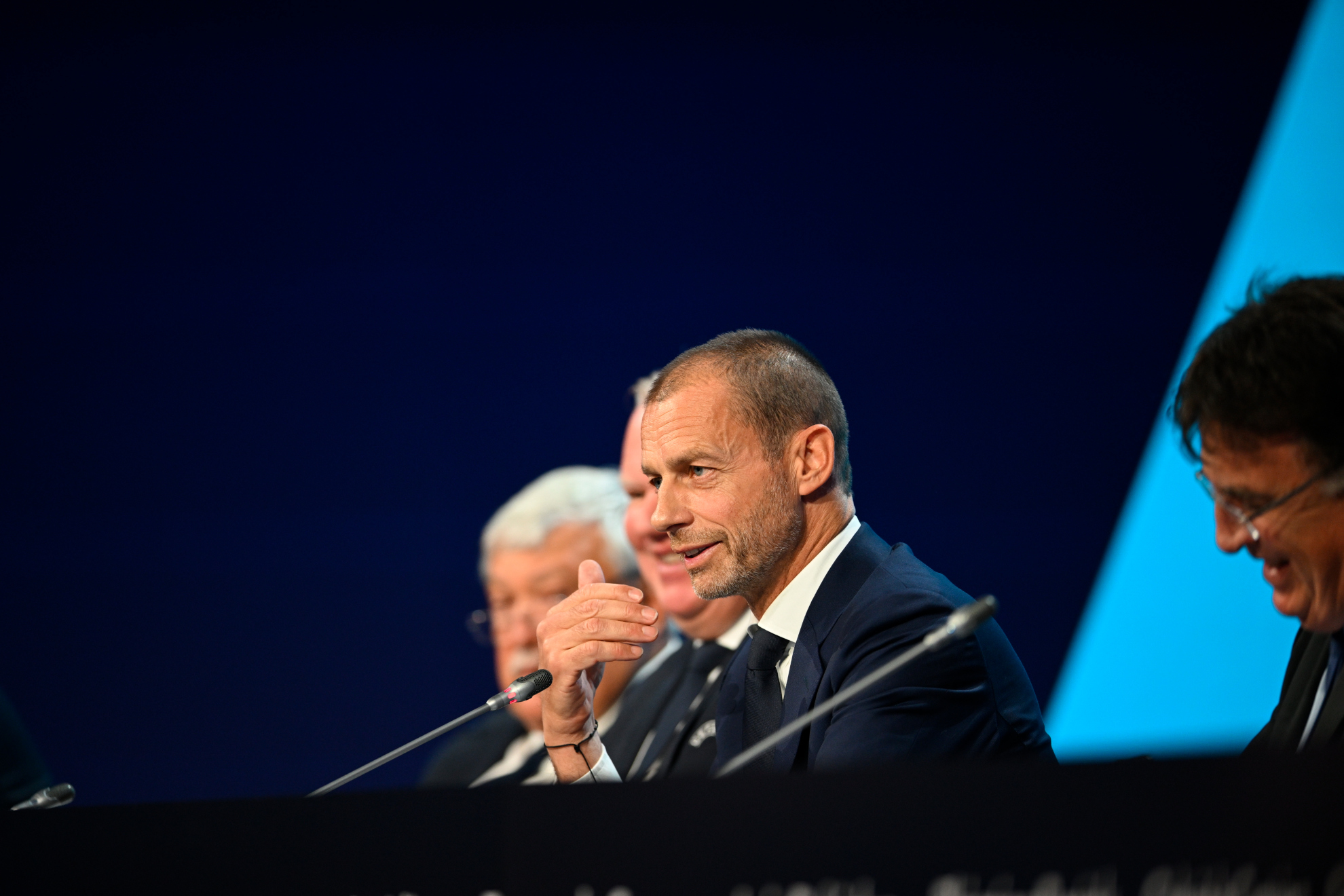 Aleksander Ceferin, presidente de la UEFA, en una imagen de archivo. Foto: UEFA