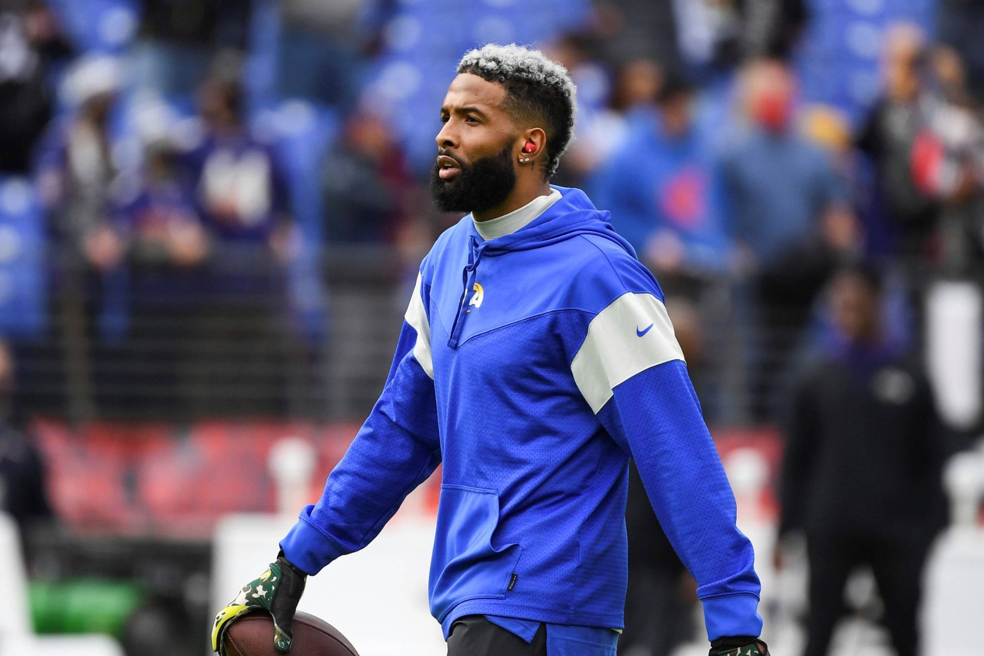 Odell Beckham Jr. played the majority of the 2021 season with the NFL Rams and won the Super Bowl. -AP