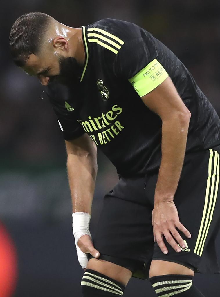Benzema enciende las alarmas por una lesión de rodilla: "A ver mañana..."