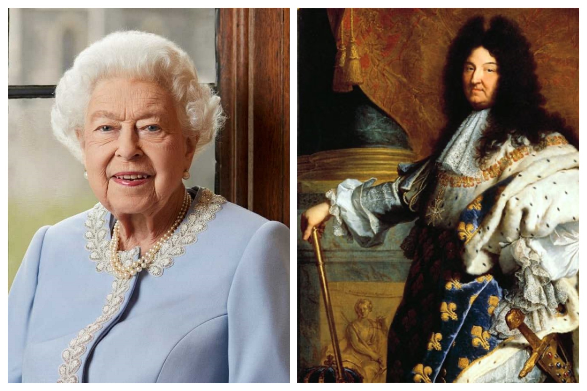 Isabel II y Luis XIV.