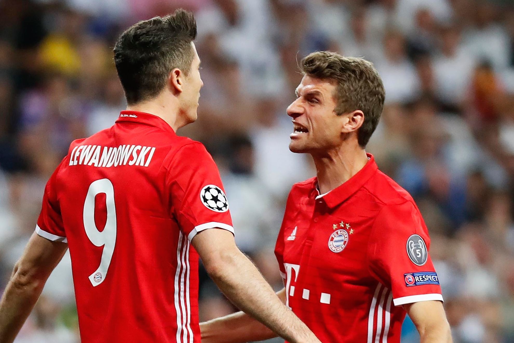 Lewandowski y Müller en el Bayern. PABLO MORENO