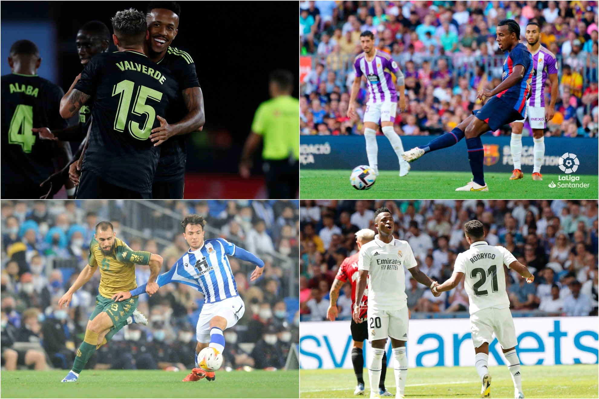 Cuatro de ellos son del Real Madrid. A la liga española le siguen la Serie A, con cuatro, y la Premier con tres
