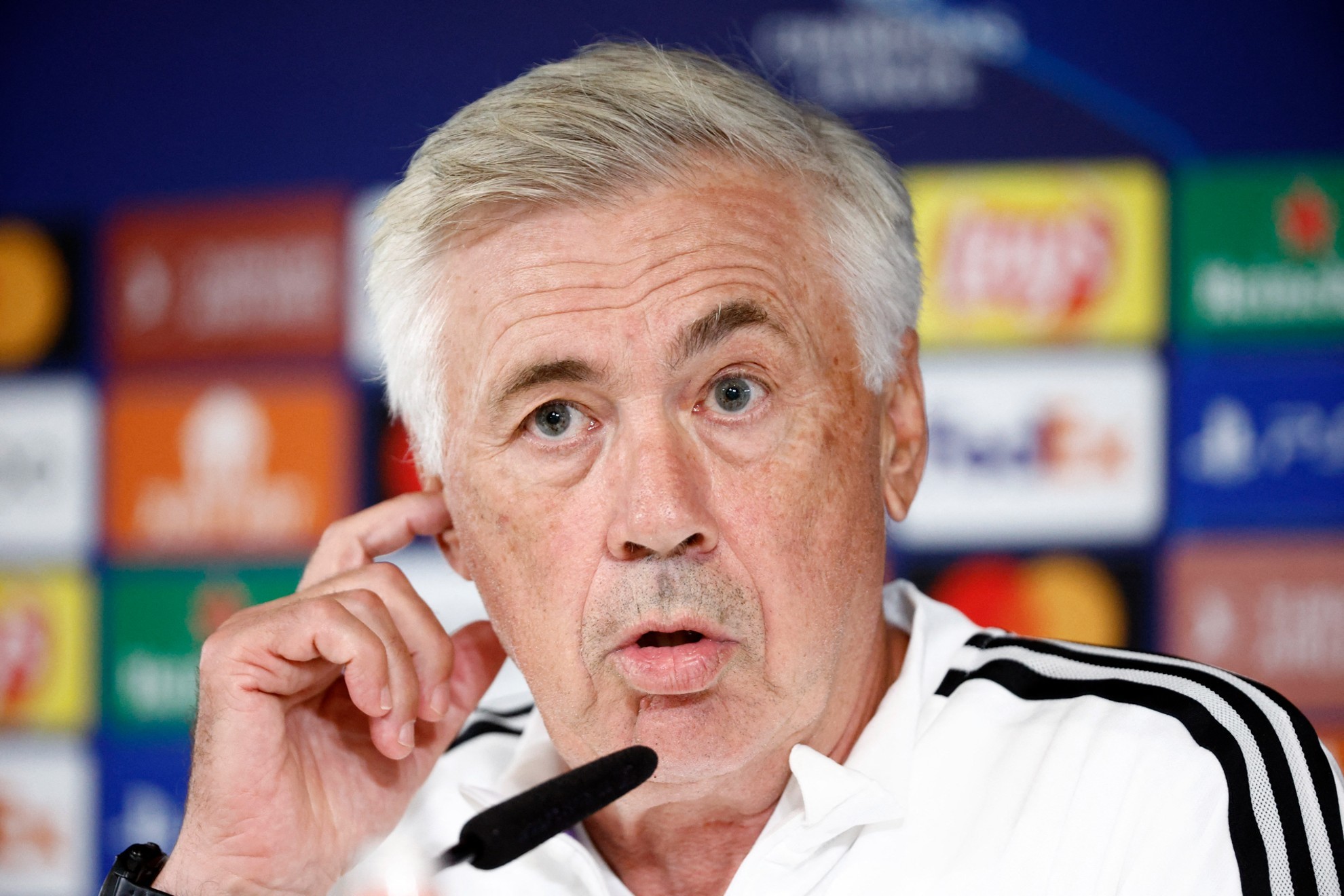 Ancelotti habla previo al partido de la Champions ante el Leipzig | Reuters