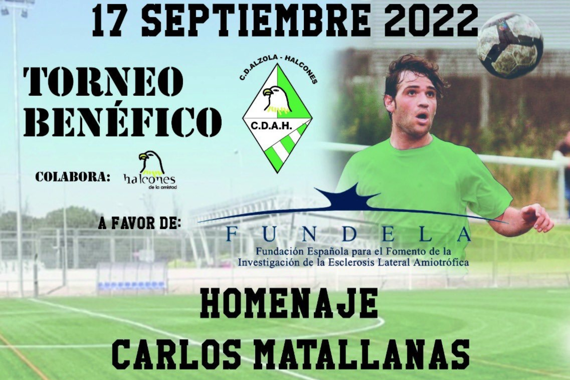 Cartel promocional del torneo benéfico en homenaje a Carlos Matallanas