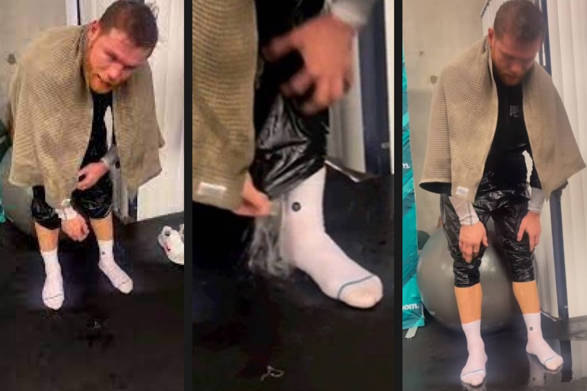 Canelo Alvarez wrings two litres of sweat from his sauna suit! Will he make weight for Golovkin?