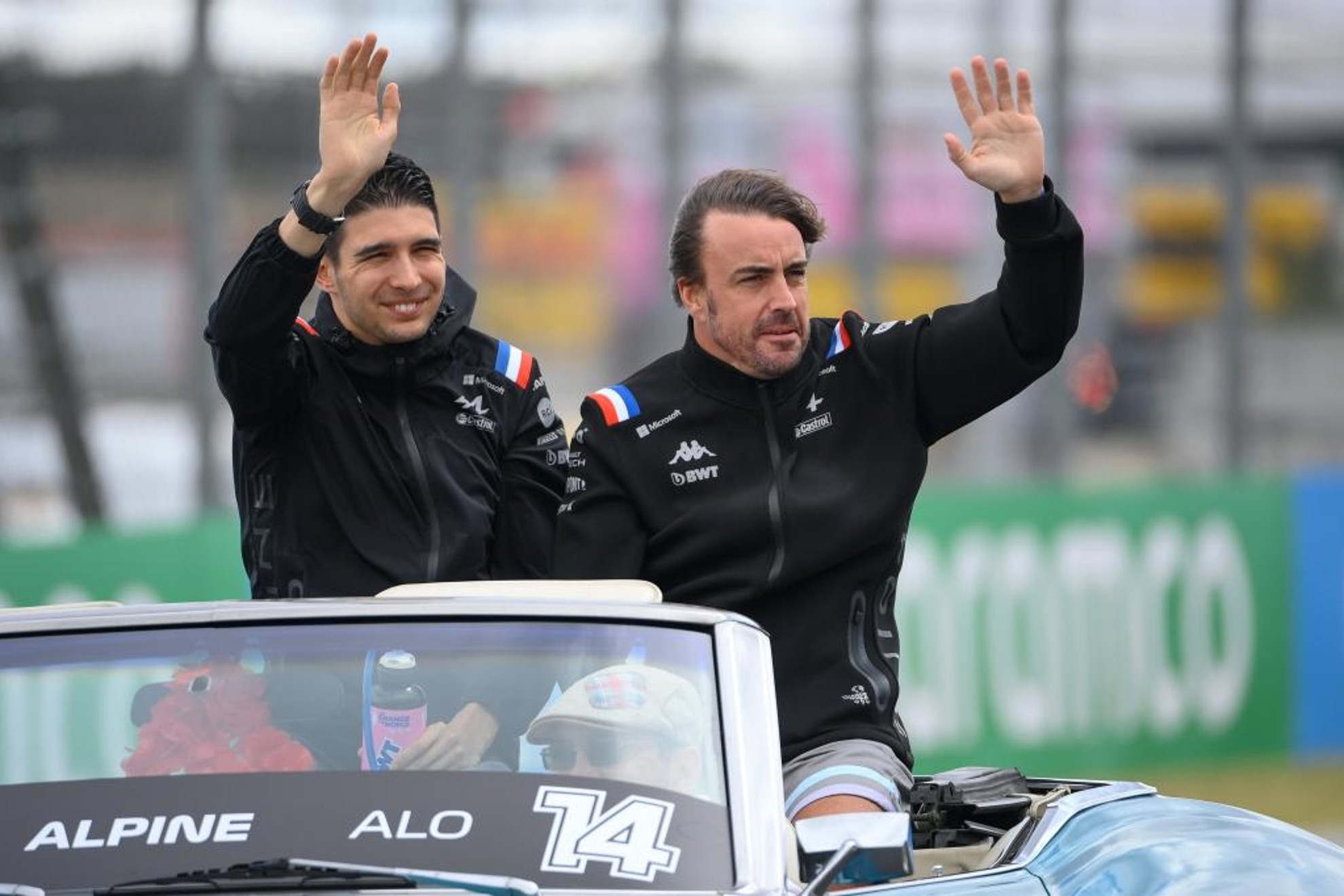 Ocon y Alonso, en en Gran Premio de esta temporada / EFE