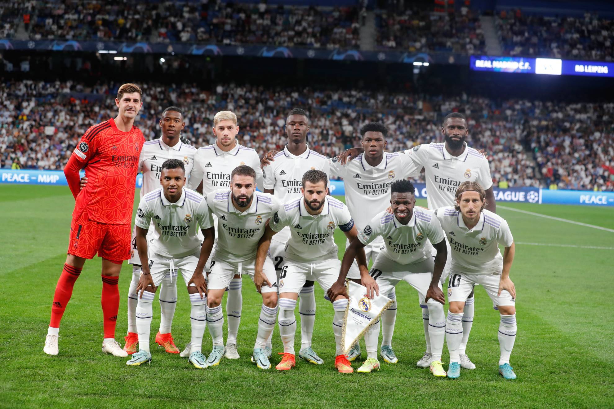 Los titulares del Real Madrid ante el RB Leipzig. JOSE A. GARCIA / MARCA