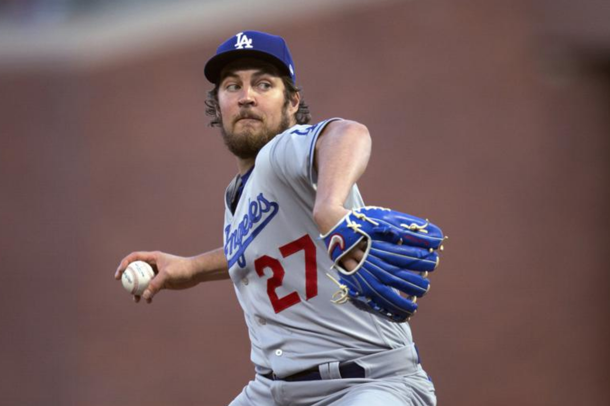 Los Angeles Dodgers pitcher Trevor Bauer - AP Photo/D. Ross Cameron