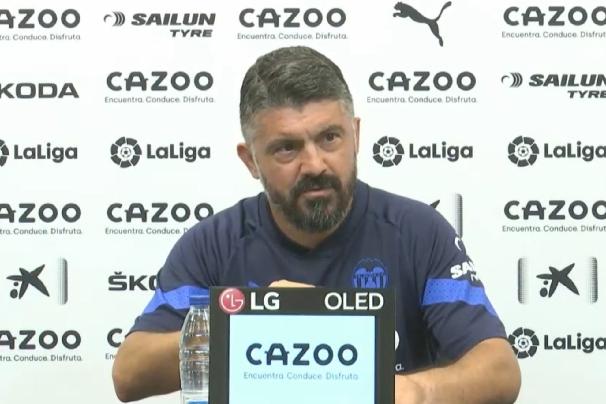 Gennaro Gattuso, en la sala de prensa de la ciudad deportiva. | VCF