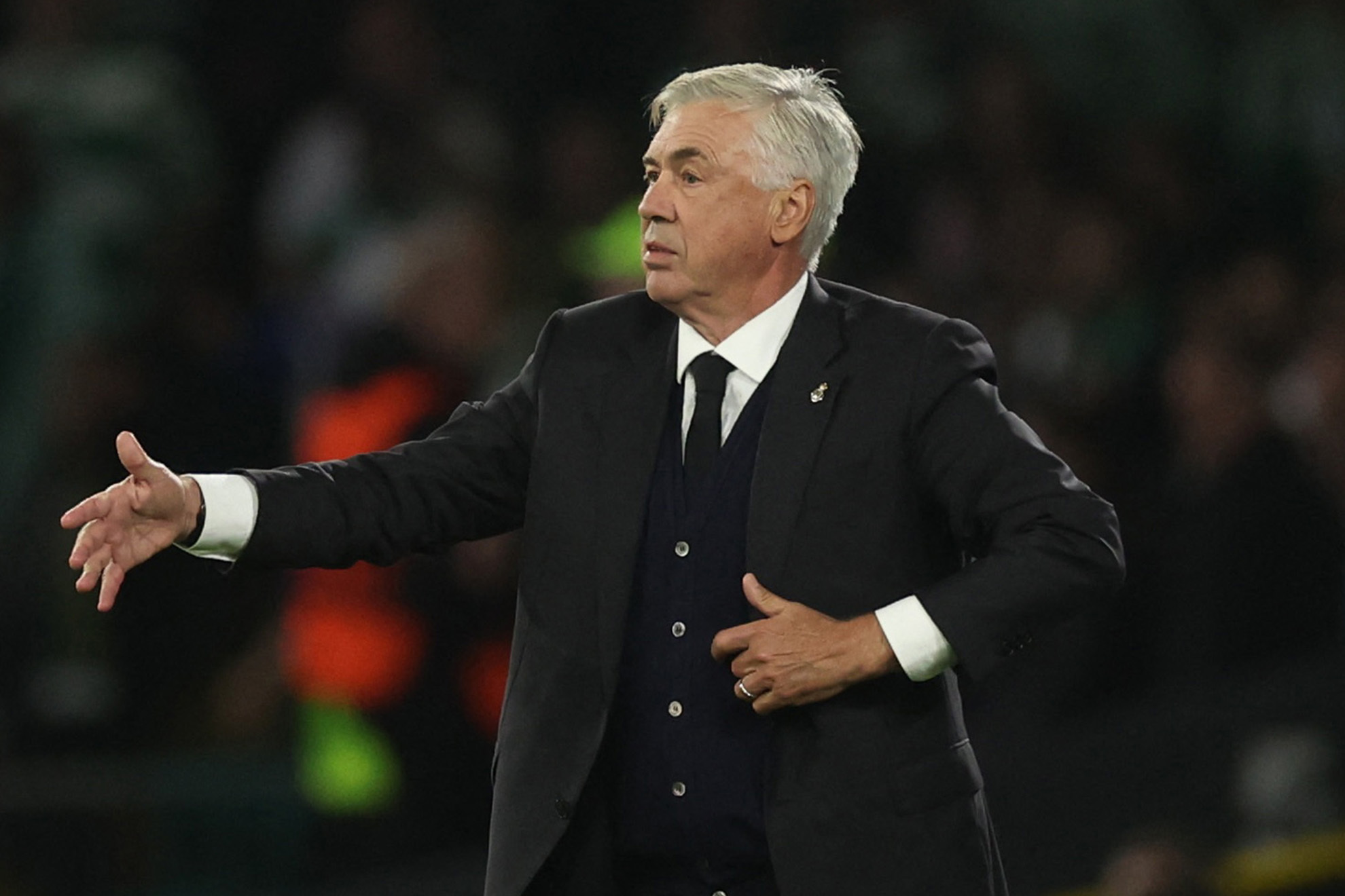 Carlo Ancelotti asegura que Vinicius está muy tranquilo. | Reuters
