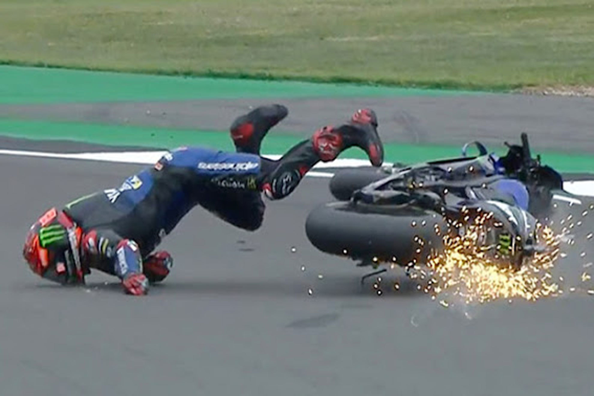 Accidentado inicio en la MotoGP.