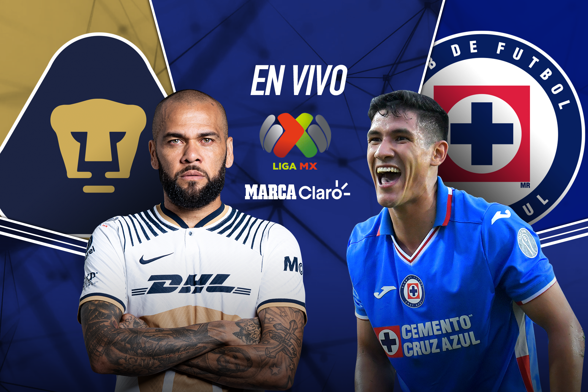 Pumas vs Cruz Azul en vivo y en directo online: resultado de hoy 18 de septiembre al momento.