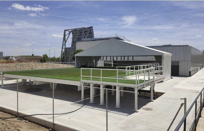 Un laboratorio para estudiar el césped del futurístico Santiago Bernabéu