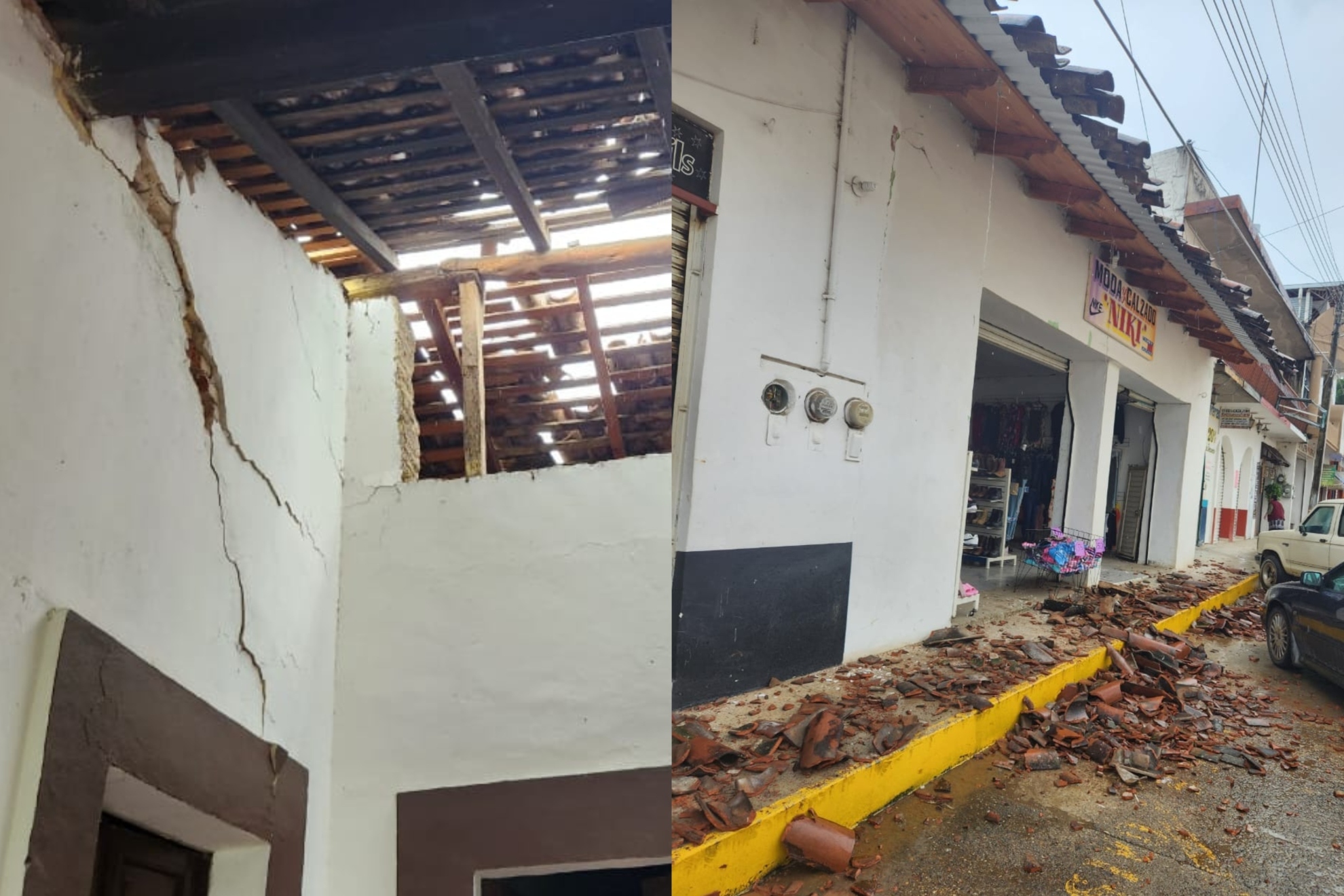 Several buildings and structures suffered damages during the earthquake