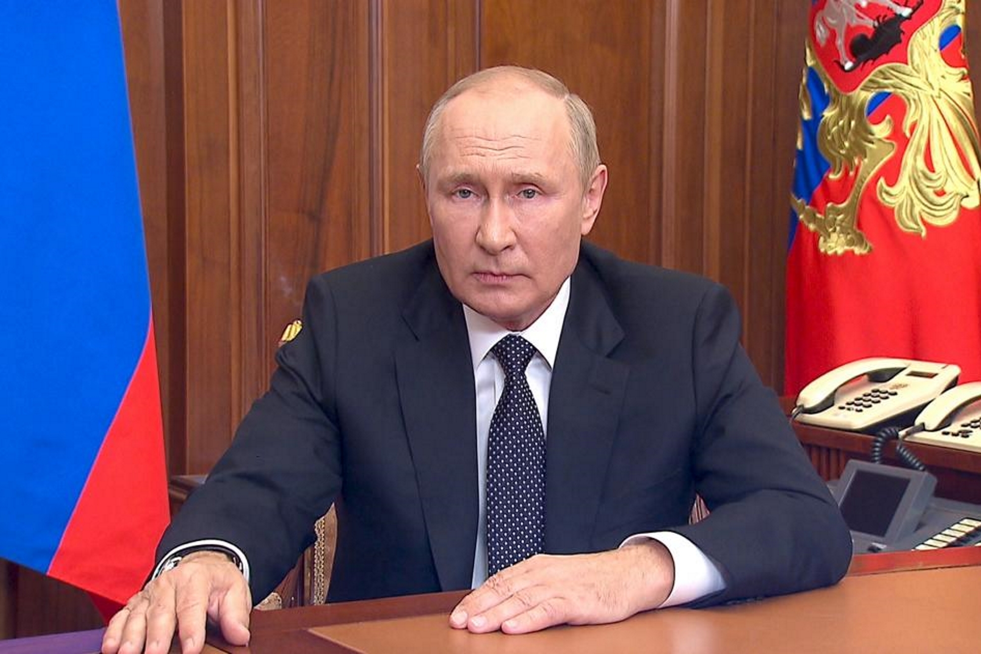 Vladmir Putin, durante su discurso en televisin.