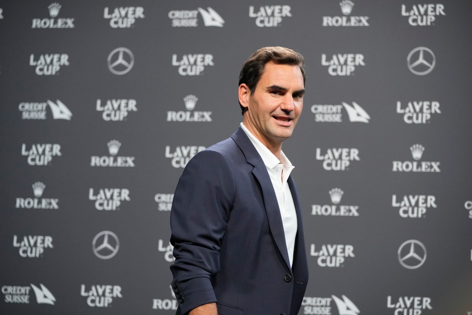 Federer, en la rueda de prensa