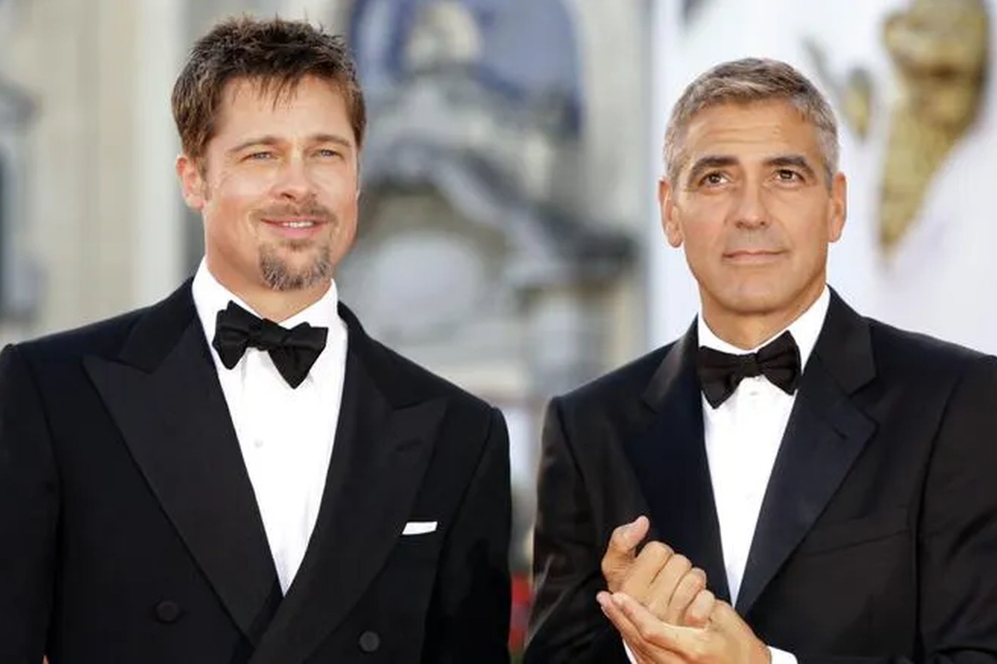 Brad Pitt and George Clooney / AP