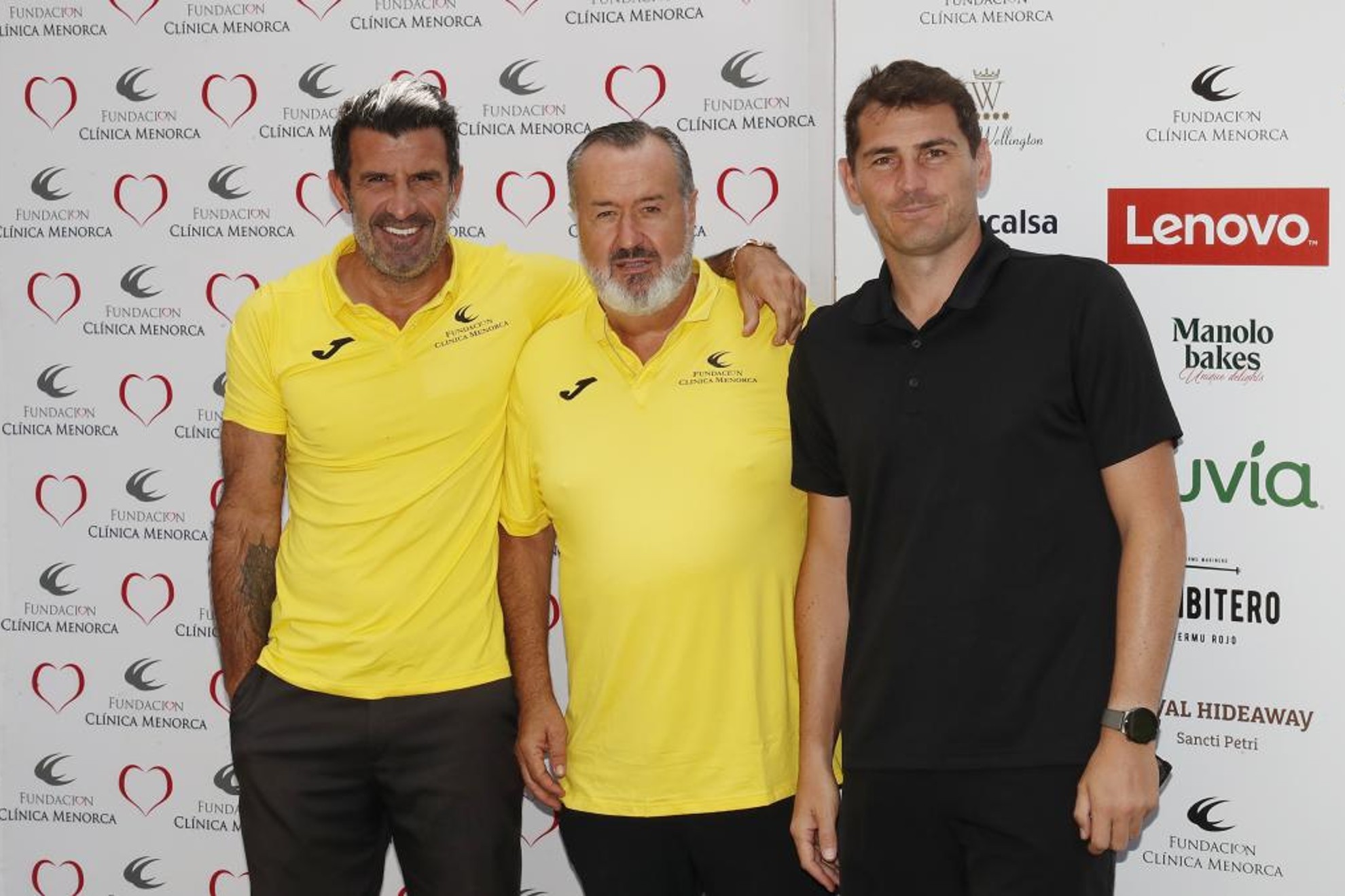 Luis Figo, ngel Martn e Iker Casillas en el XXI Torneo Benfico / ngel Rivero