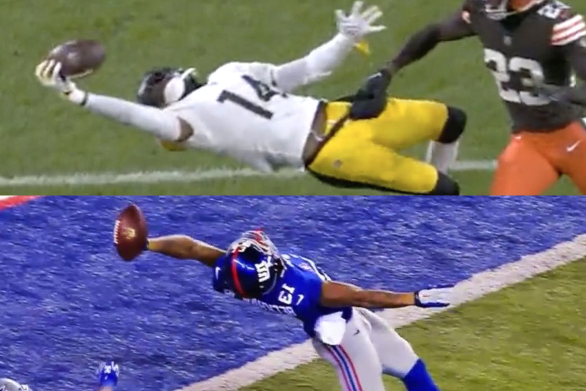 George Pickens recreates the Odell Beckham legendary one-handed