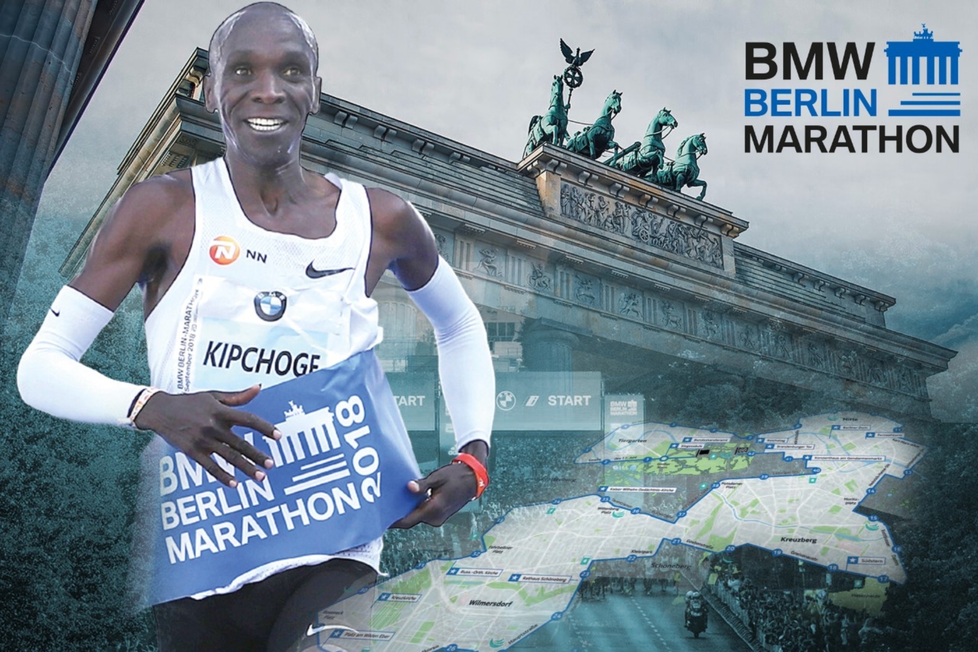 Kipchoge se cita con la historia en el Maratón de Berlín