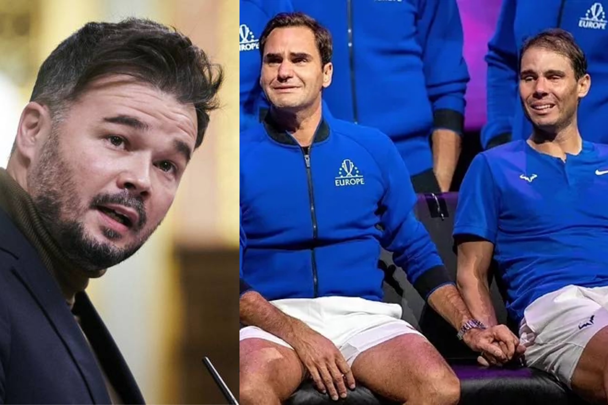 La reflexión de Gabriel Rufián que triunfa en Twitter y engrandece las figuras de Federer y Nadal