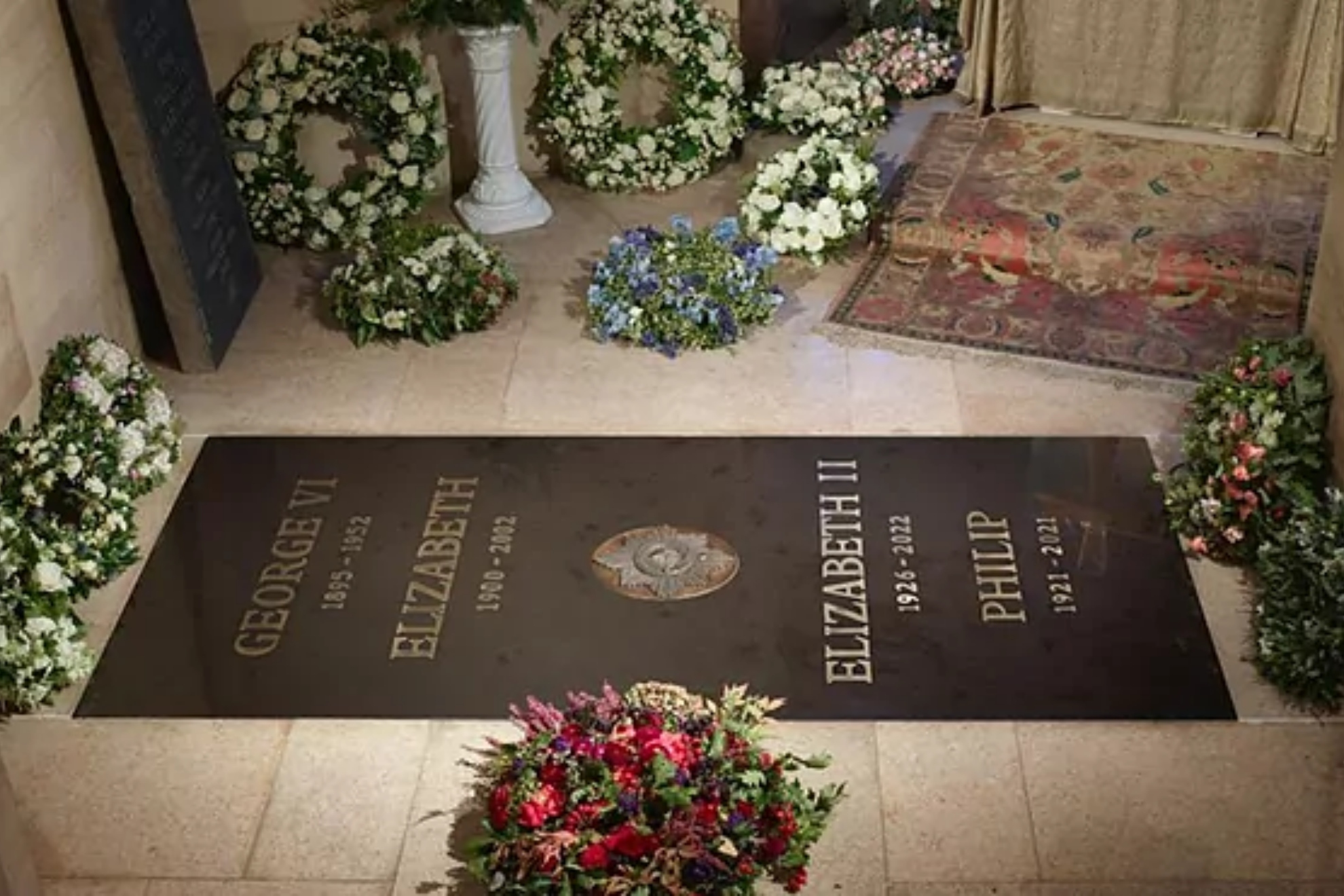 Queen Elizabeth's final resting place / Twitter @RoyalFamily