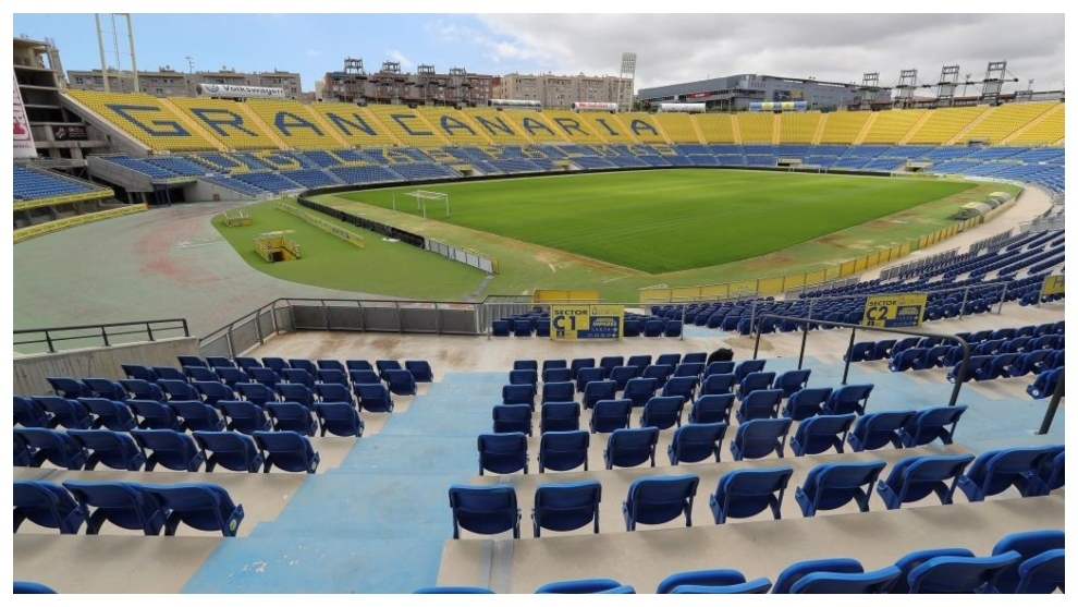 Estadio de Gran Canaria vacío. / MARCA.COM