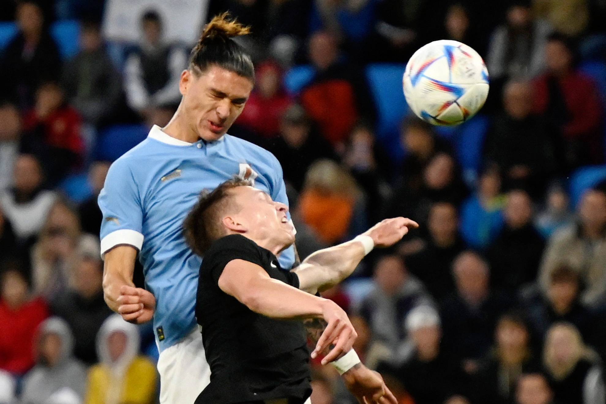 El cabezazo de Darwin Núñez para el segundo gol de Uruguay | Reuters
