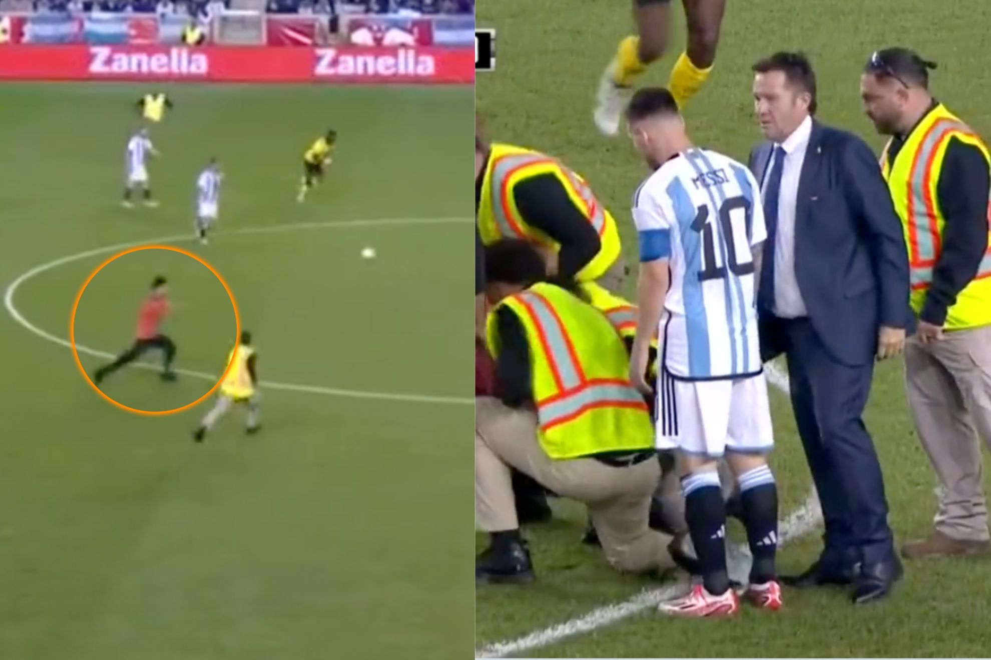 Fan interrupts Argentina-Jamaica game for Messi selfie and it goes terribly wrong