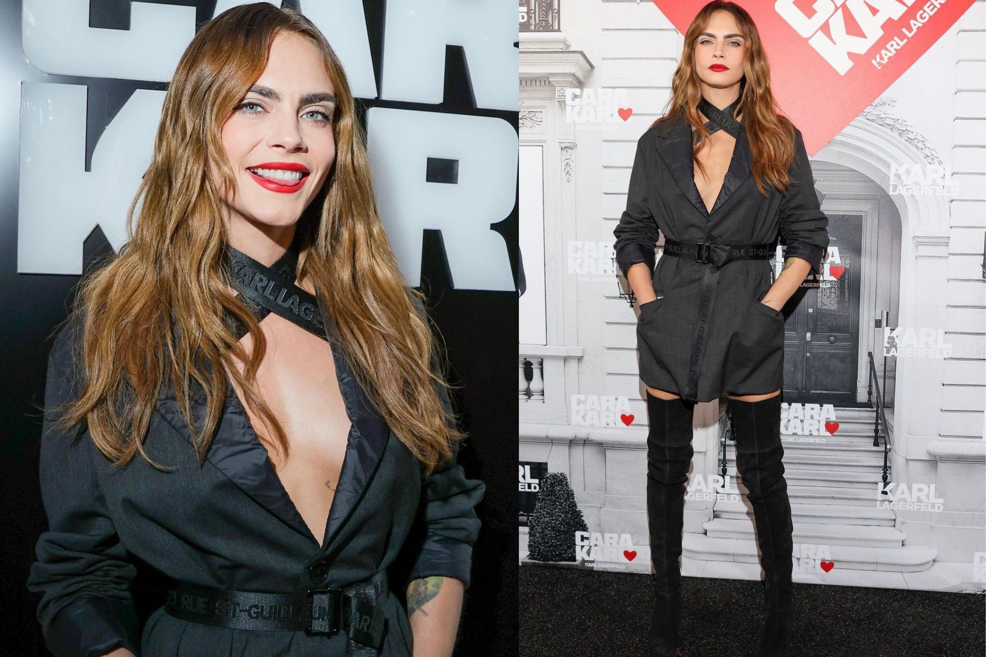 Cara Delevingne looked stunning in her return to a public event after the mental and physical health scare she allegedly had earlier this month. -@justjared