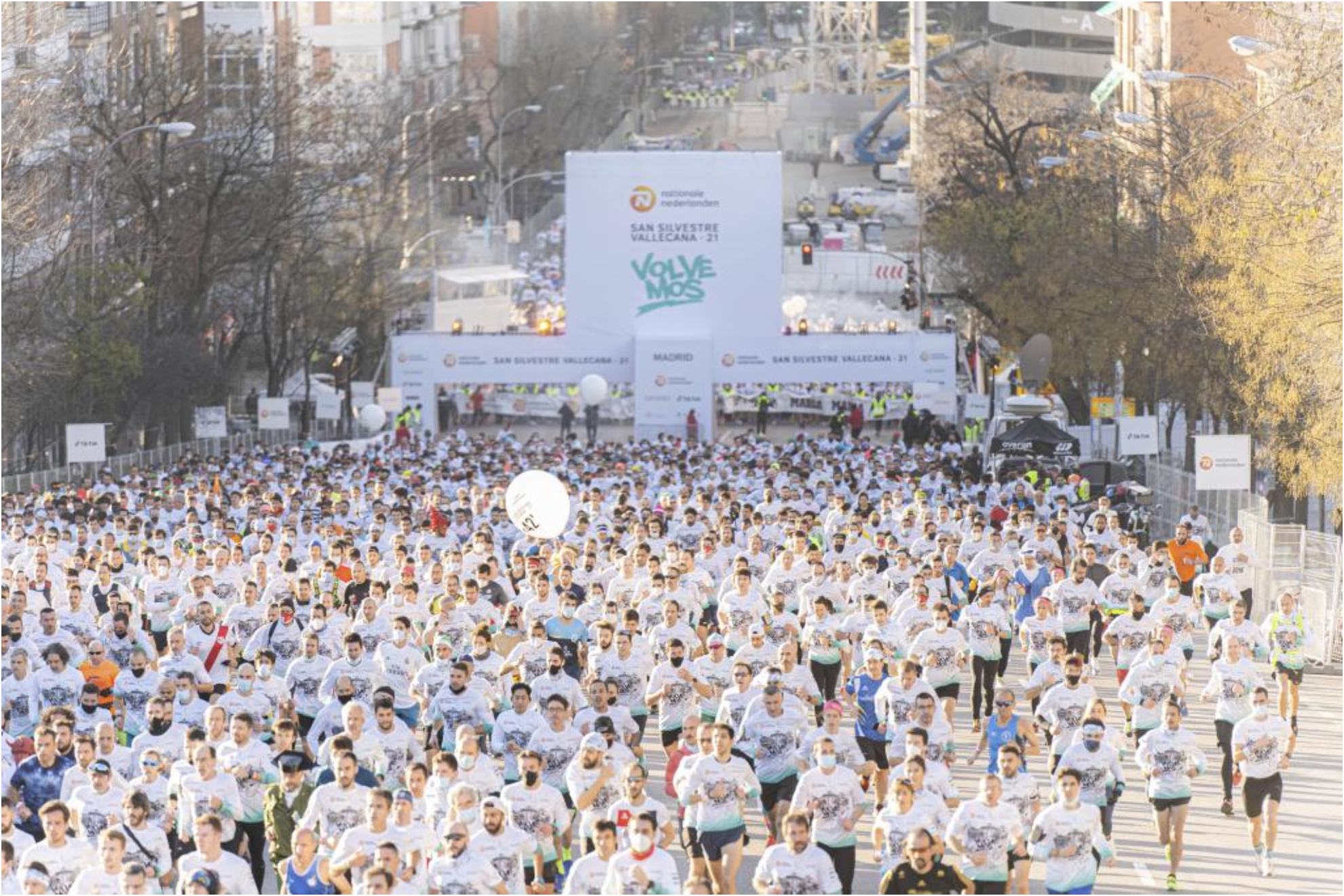 Los corredores populares en la edición de 2021 / San Silvestre Vallecana