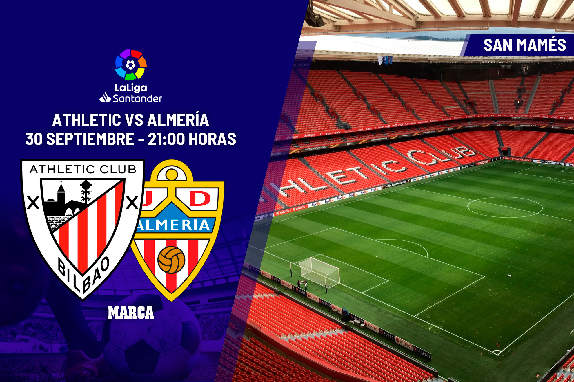 Athletic - Almería: resumen, resultado y goles