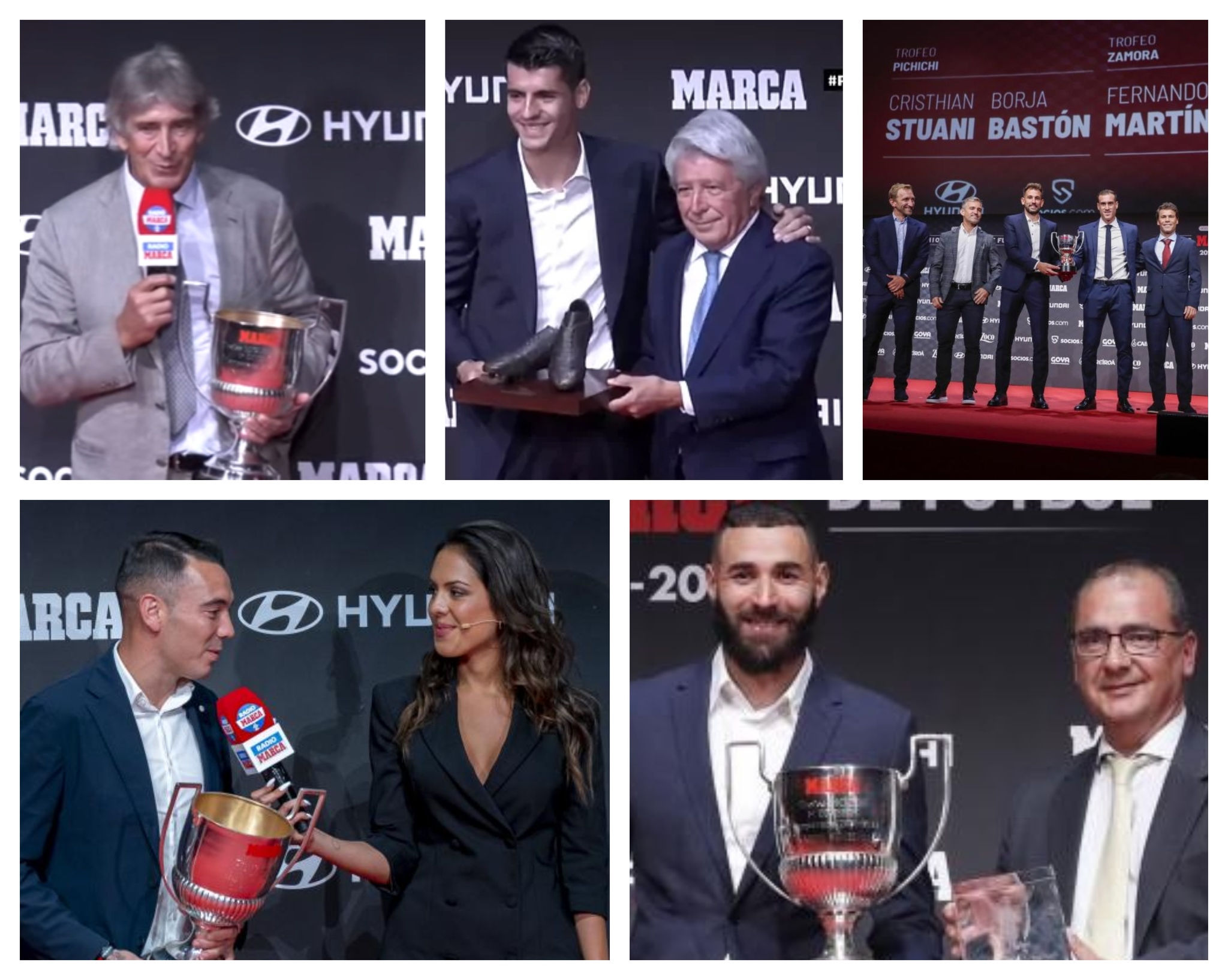 Benzema hace la luz en los Premios MARCA