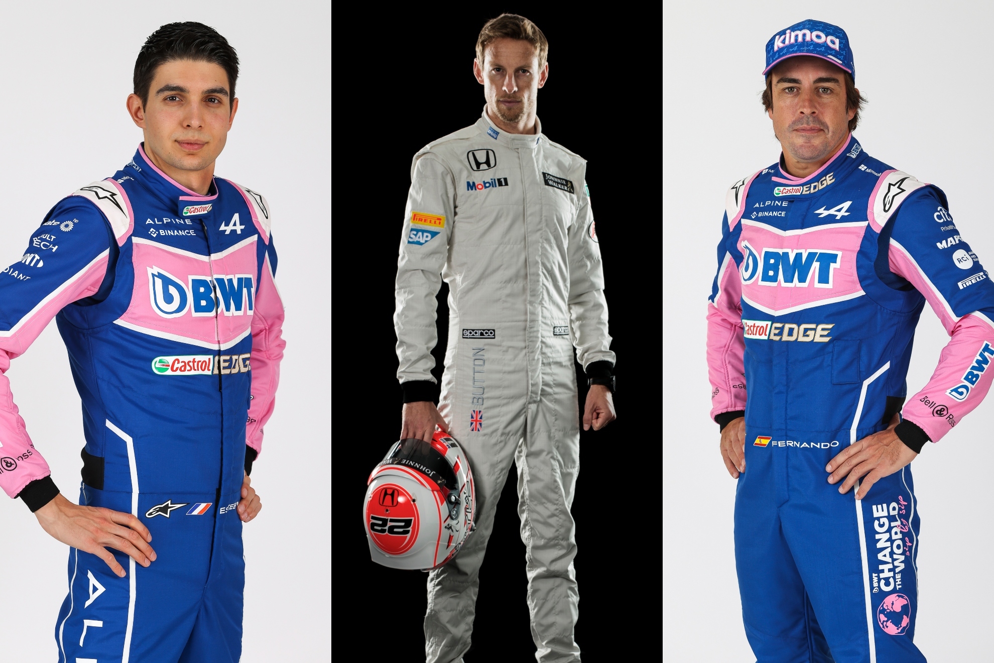 Button - Ocon - Alonso - compañeros de equipo - Formula 1