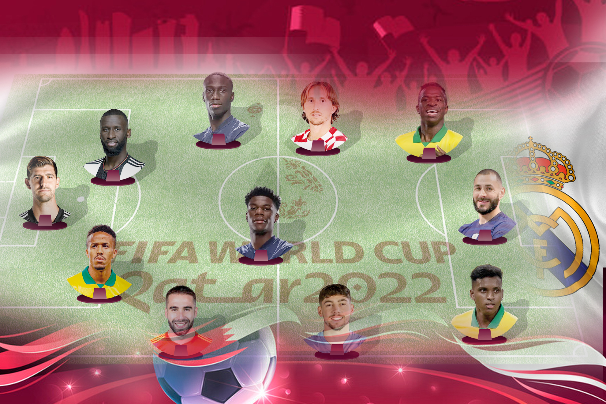 El Mundial Madrid: el once merengue de Qatar 2022