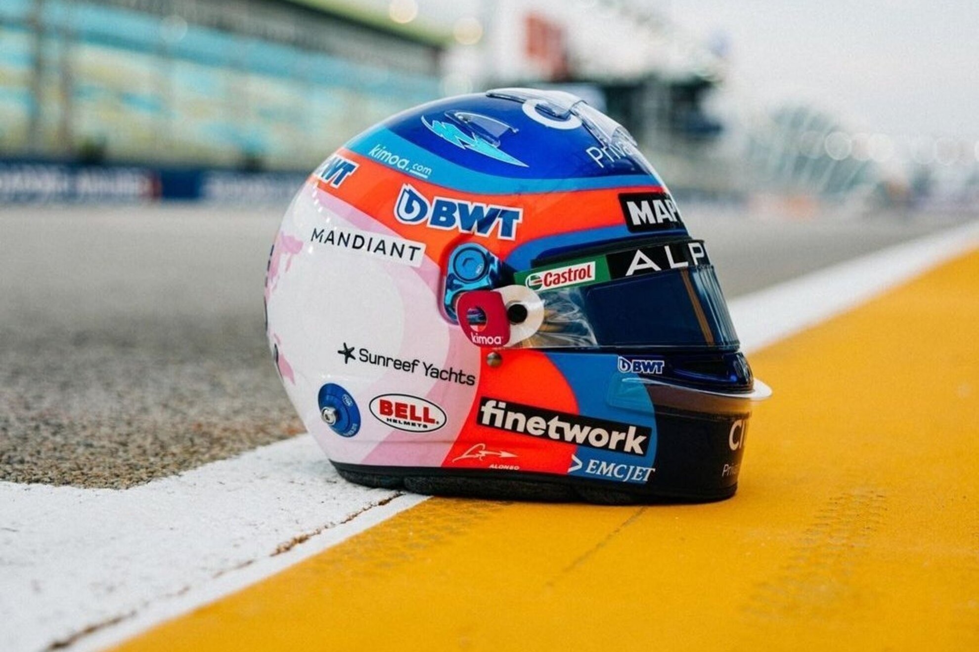El casco que estrenará Fernando Alonso | INSTAGRAM