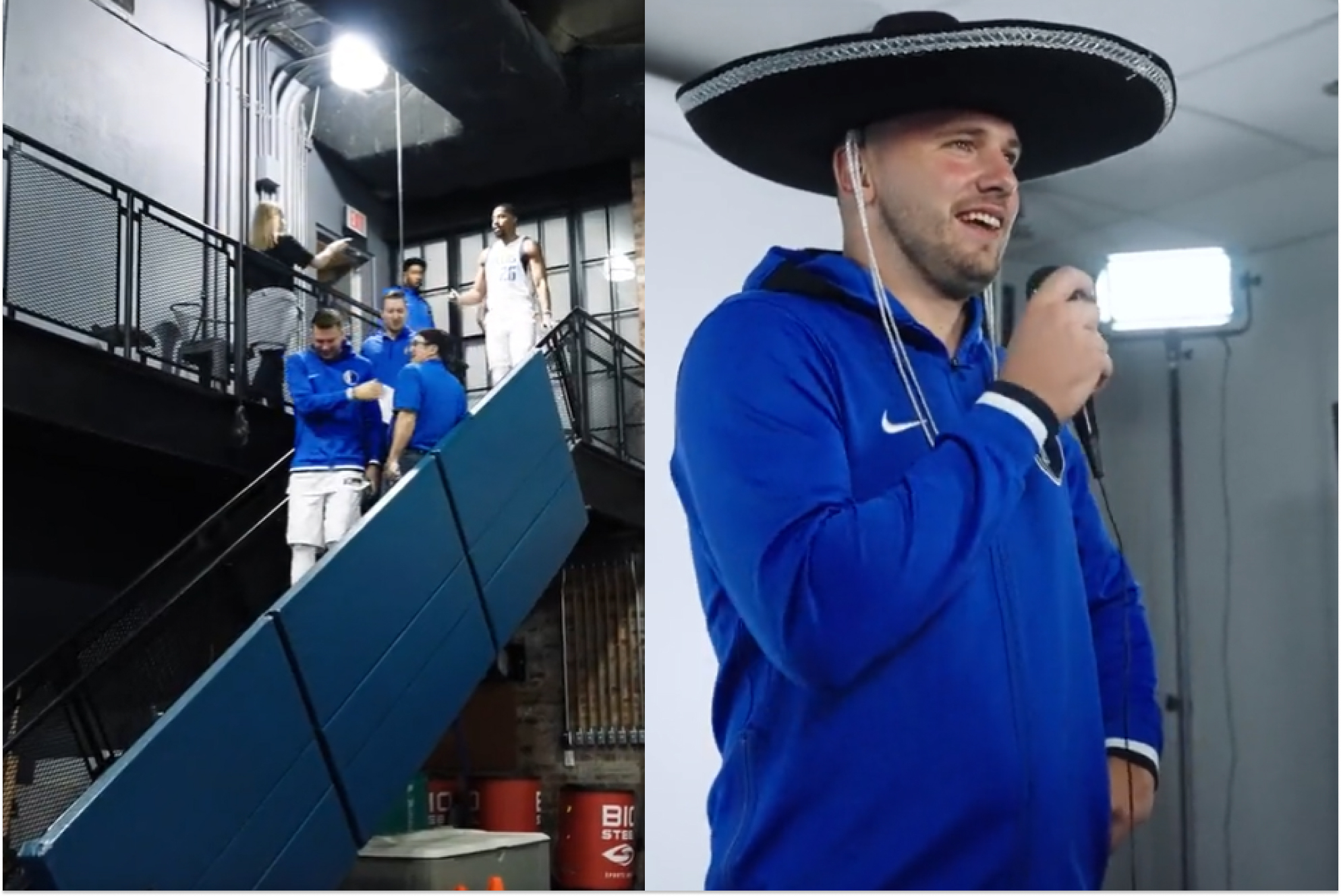 La bienvenida viral de los Dallas Mavericks a Doncic en pretemporada
