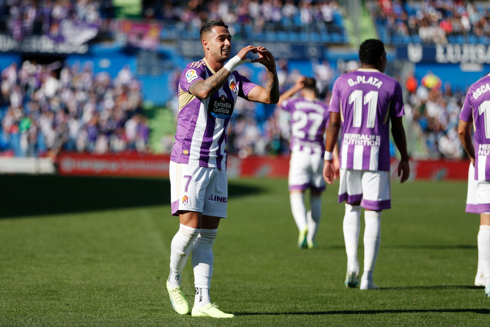Sergio León celebrando uno de sus goles | ÁNGEL RIVERO