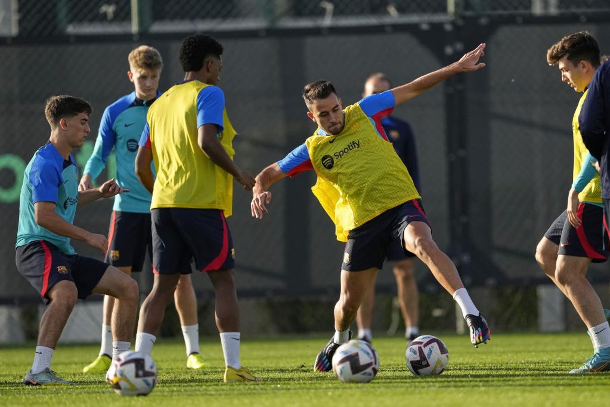 Imagen de un entrenamiento del Barcelona. FCB